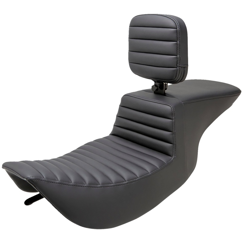 SADDLEMEN Tour Step-Up Seat – Rider Backrest – Tuck-n-Roll – FLHR/FLHX ’97-’07 897-06-191BR