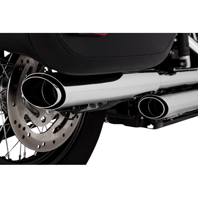 VANCE & HINES 3 Twin Slash Slip-On Muffler – Chrome 16379