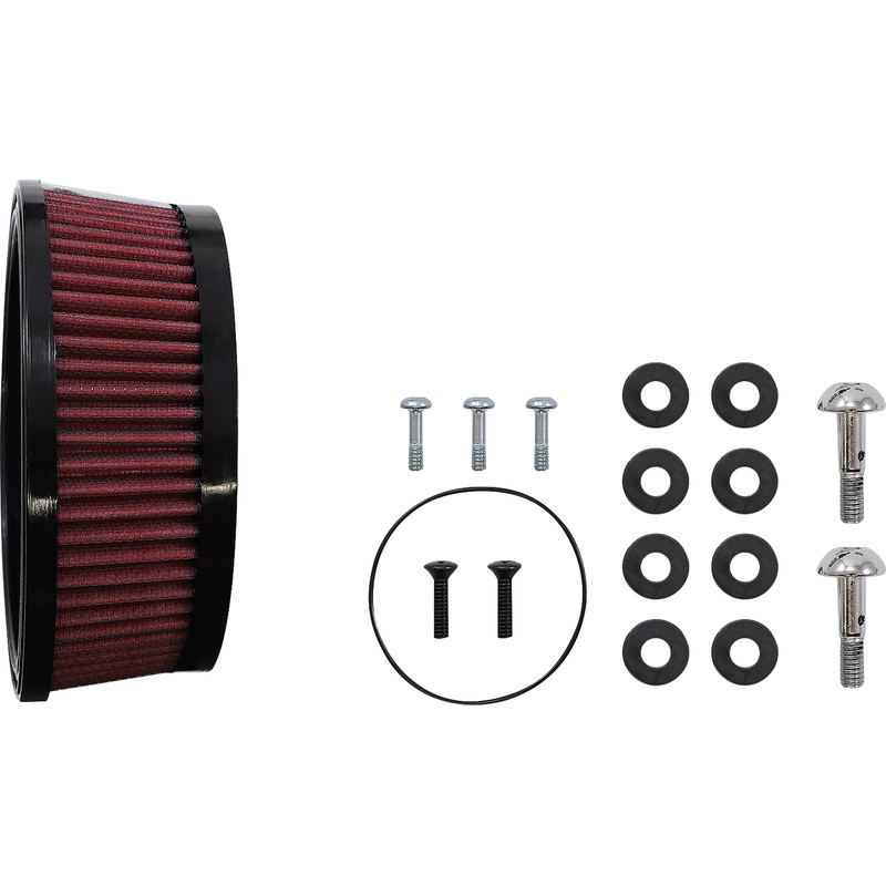 S&S CYCLE Air Stinger Stealth Air Cleaner Kit – Black 170-0718A