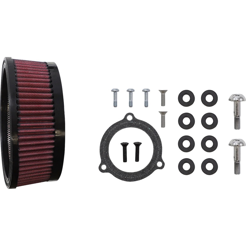 S&S CYCLE Air Stinger Stealth Air Cleaner Kit – Black 170-0720A