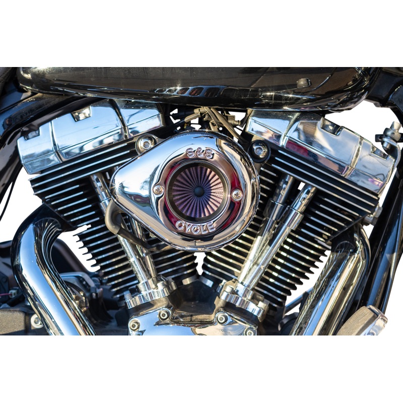 S&S CYCLE Air Stinger Stealth Air Cleaner Kit – Chrome 170-0719A