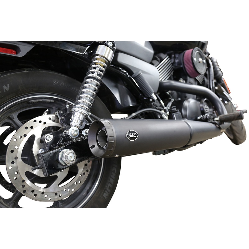 S&S CYCLE Grand National Muffler – Ceramic Black 550-0703