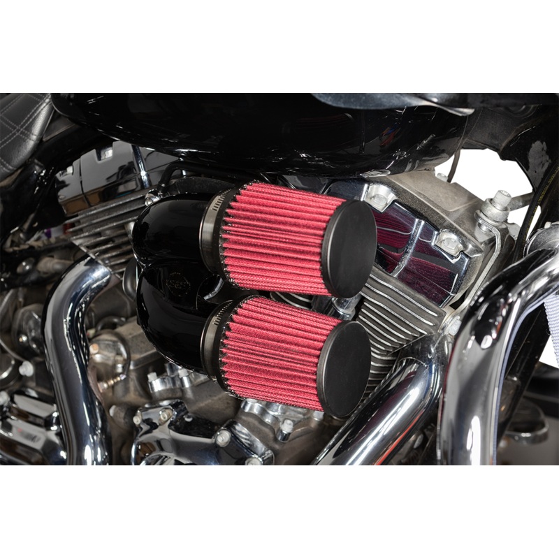 S&S CYCLE Tuned Induction Air Cleaner Kit – Gloss Black 170-0637A