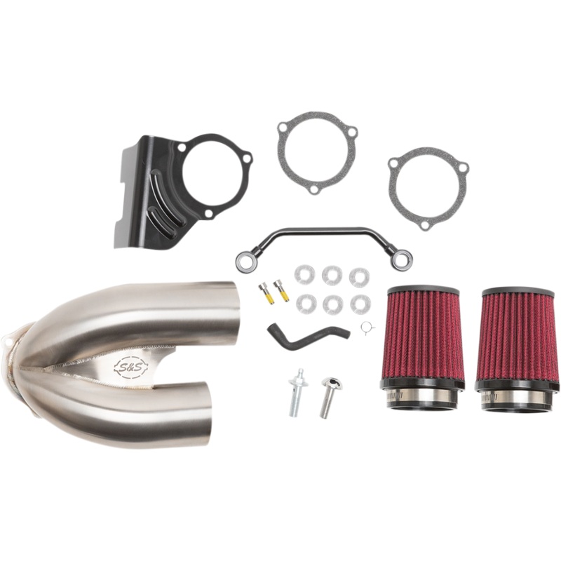 S&S CYCLE Tuned Induction Air Cleaner Kit – Stainless Steel 170-0635A