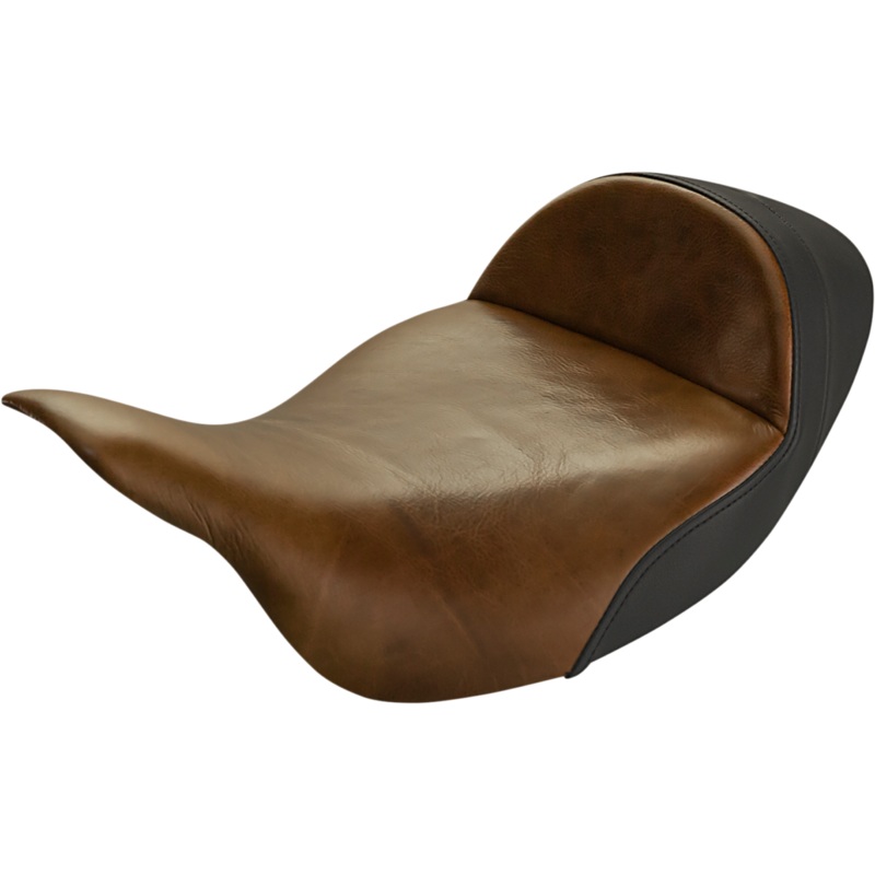 SADDLEMEN Lariat Solo Seat – Extended Reach – Distressed Brown – FL ’08-’23 808-07B-0041EXT