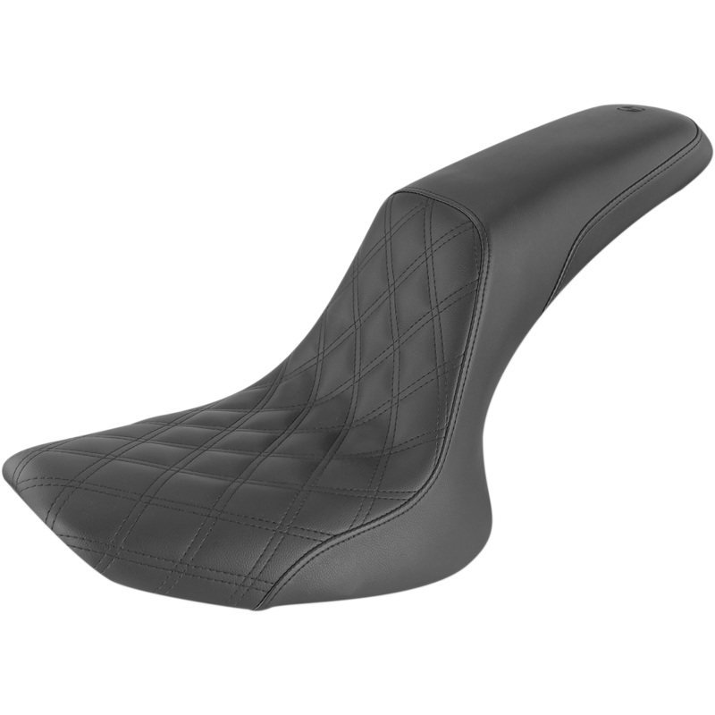 SADDLEMEN Profiler Seat – Front Lattice/Rear Smooth – Black – FXST/FLST ’84-’99 884-01-149