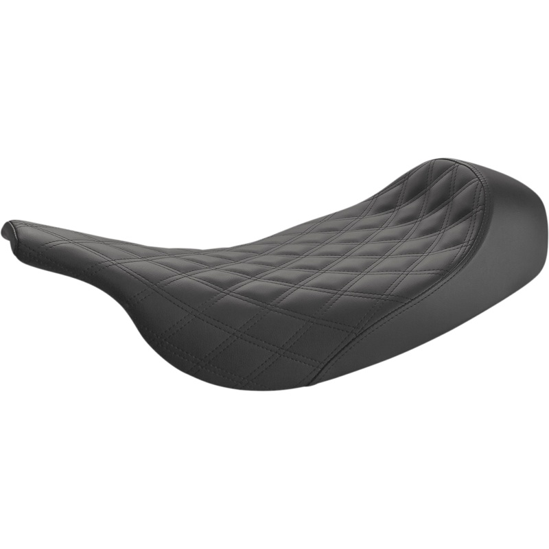 SADDLEMEN Renegade Solo Seat – Lattice Stitched – Black 897-07-002LS