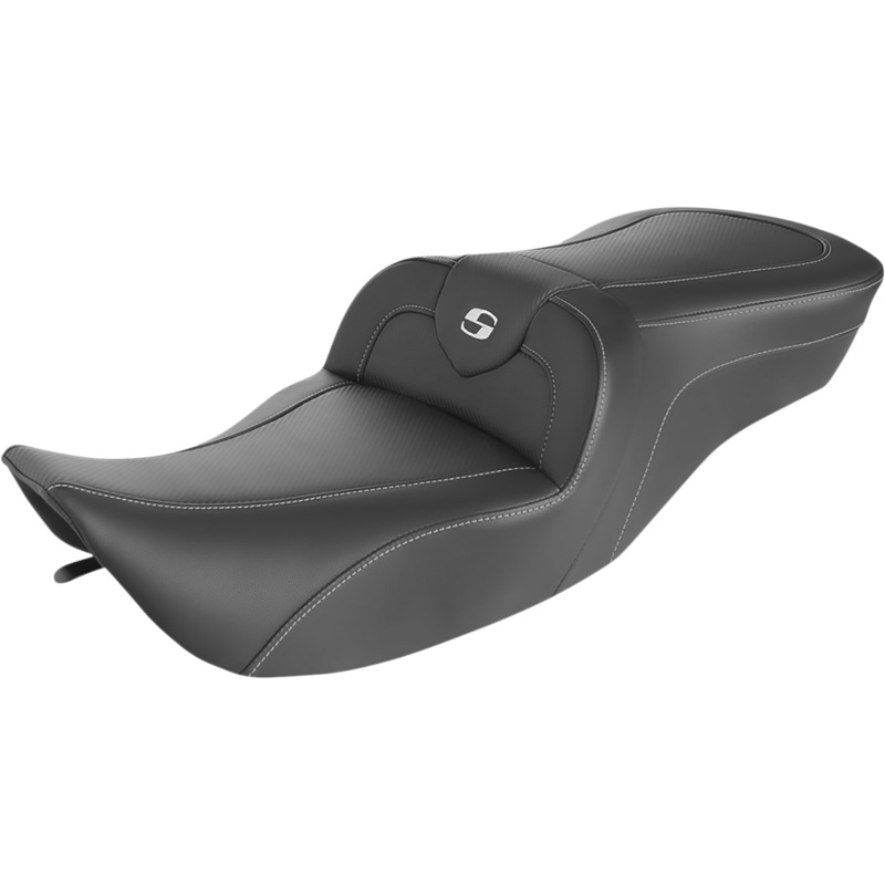 SADDLEMEN Roadsofa* Seat – Carbon Fiber – Without Backrest 897-06-185