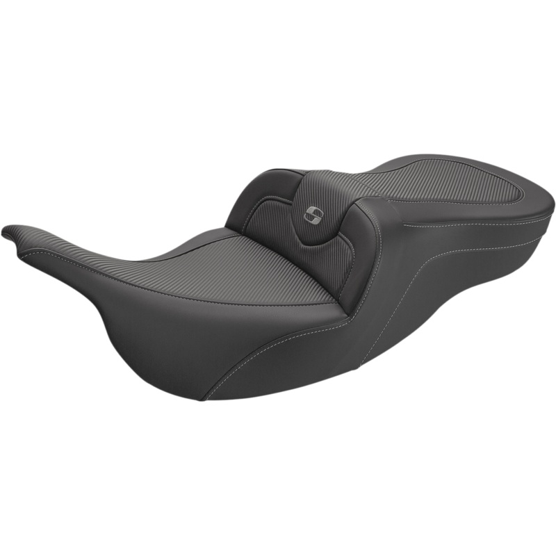 SADDLEMEN Roadsofa* Seat – Carbon Fiber – without Backrest – ’99-’07 FL 897-07-185