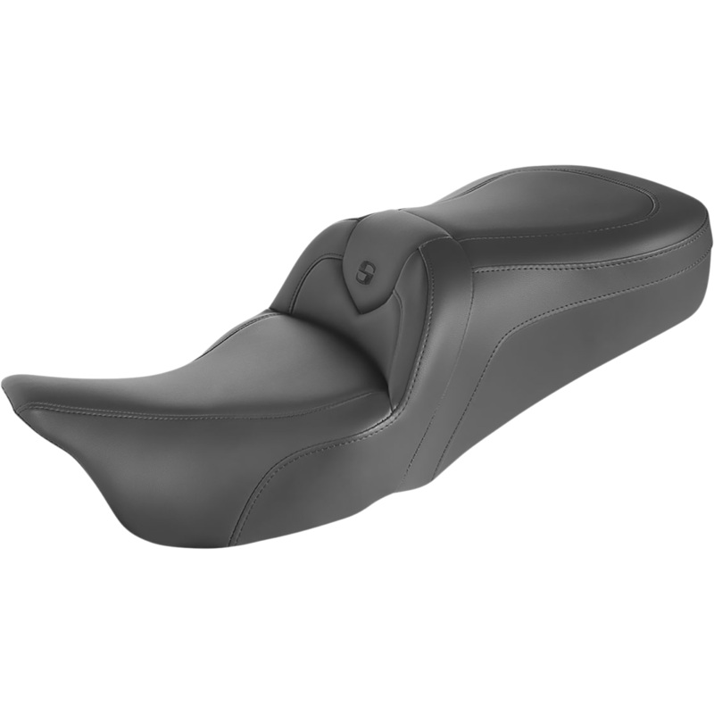SADDLEMEN RoadSofa* Seat – Without Backrest – Black W/Black Stitching 897-06-187