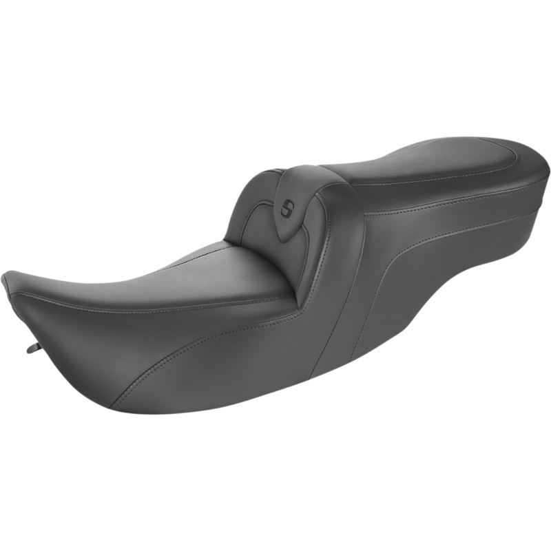 SADDLEMEN RoadSofa* Seat – Without Backrest – Black W/Black Stitching 897-07-187