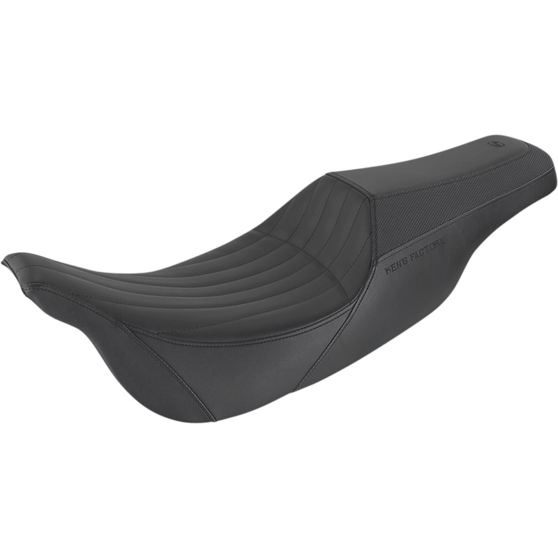 SADDLEMEN Seat – Ken’s Factory Pro Series – Front Gripper/Rear Smooth – Black KEN80807