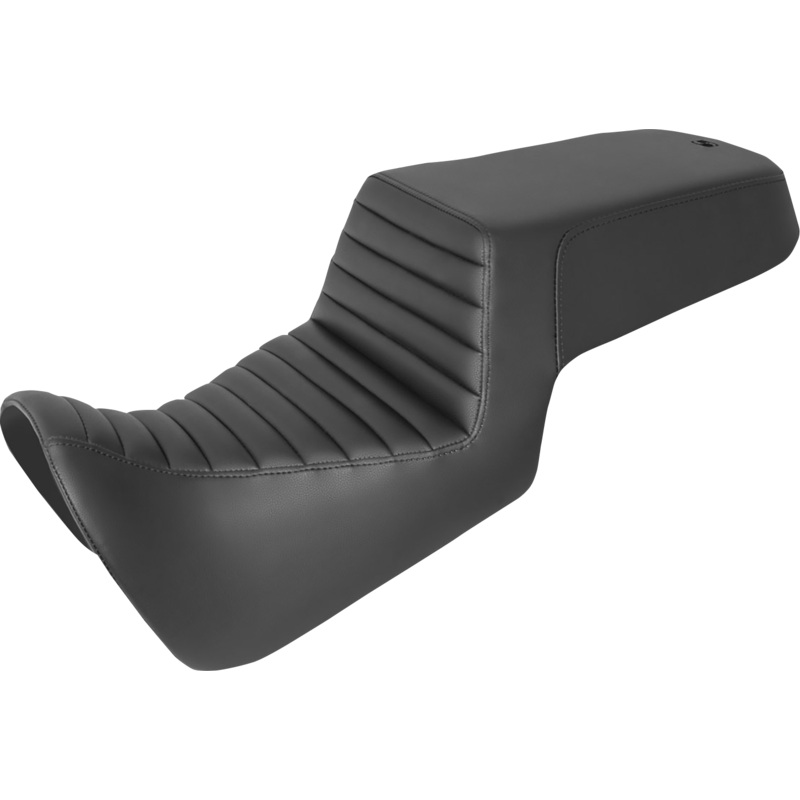 SADDLEMEN Step-Up Seat – Front Tuck-n-Roll/Rear Smooth – Black 821-34-171