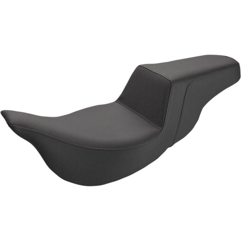 SADDLEMEN Step-Up Seat – Gripper – Black – FL ’08-’23 808-07B-174EXT
