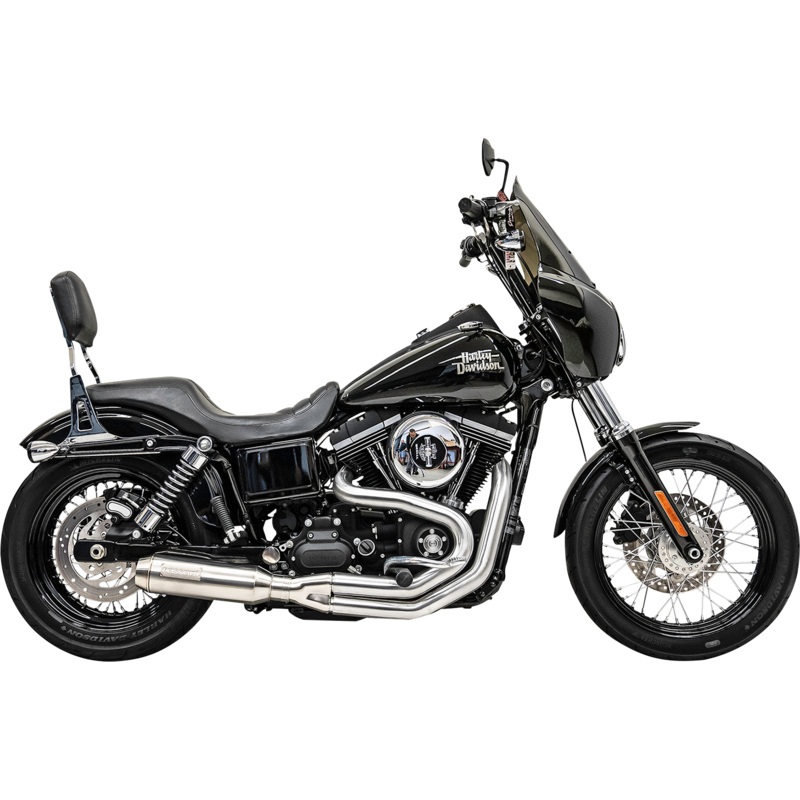 BASSANI XHAUST 2-into-1 Mid-Length Super Bike Exhaust System – Stainless Steel 1D4SS