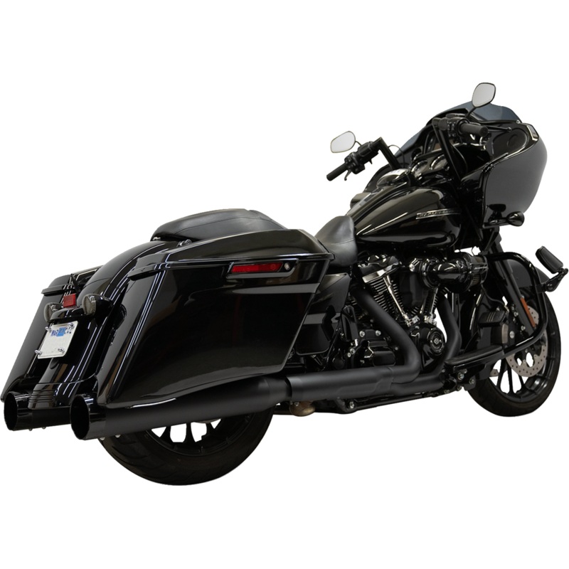 BASSANI XHAUST 4-1/2 Slip-On Mufflers – Black 1F745B