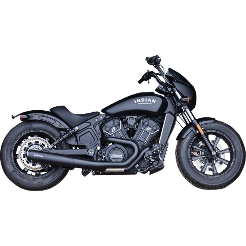 S&S CYCLE 2-into-1 Grand National Exhaust System – Black – 49-State 4111-266