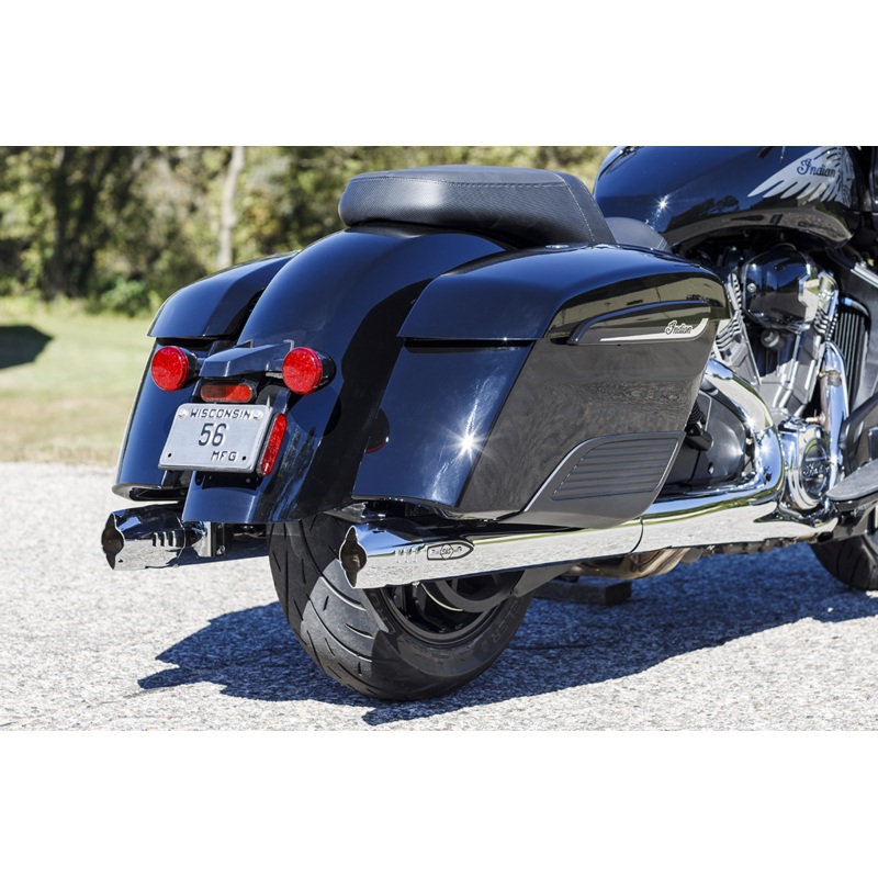 S&S CYCLE 4 Broadhead Slip-On Mufflers – Fishtail – Chrome 550-1077