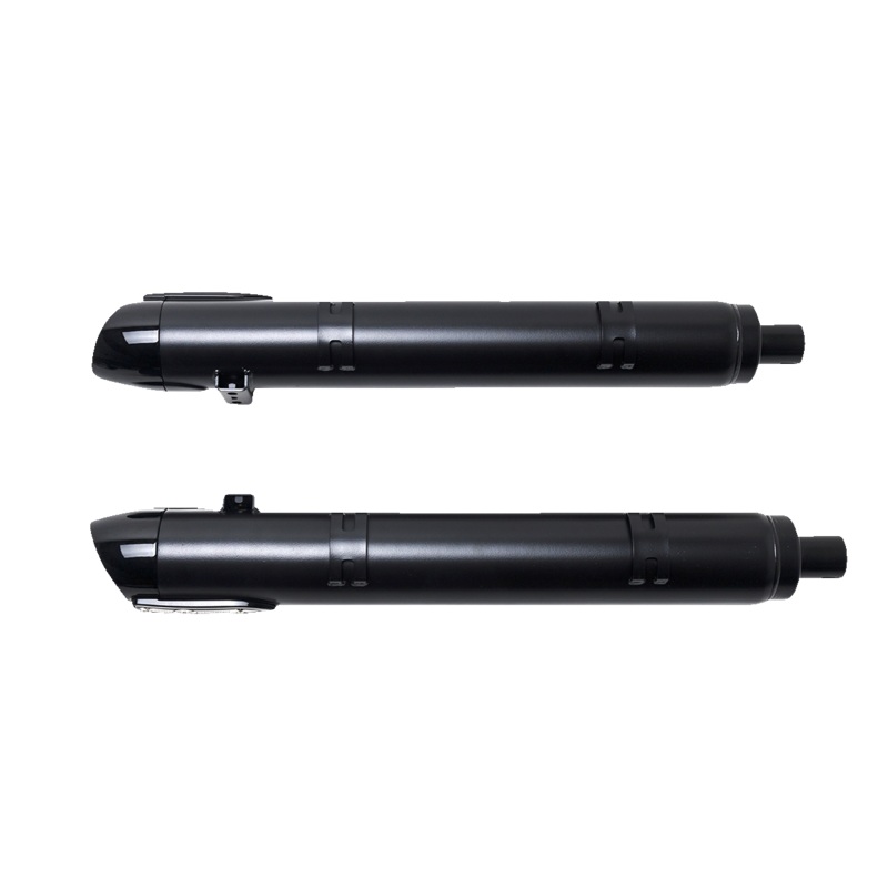 S&S CYCLE 4 Broadhead Slip-On Mufflers – Slash Cut – Black 550-1075