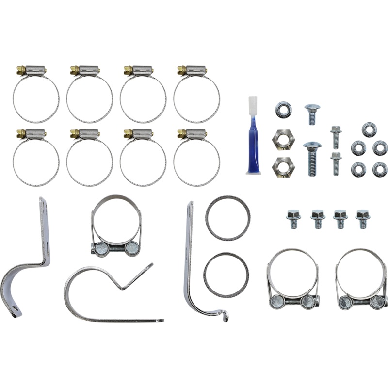 S&S CYCLE El Dorado Dual Exhaust System – Black – Machined Black Tracer 550-0680B
