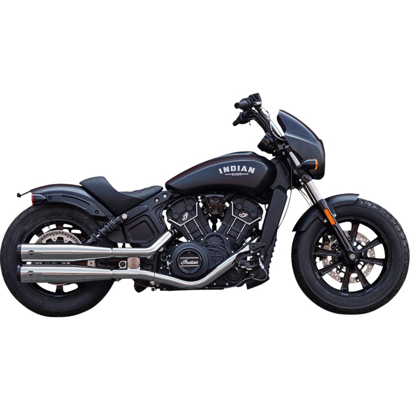 S&S CYCLE Grand National Slip-On Mufflers – Chrome – 49-State 4110-156