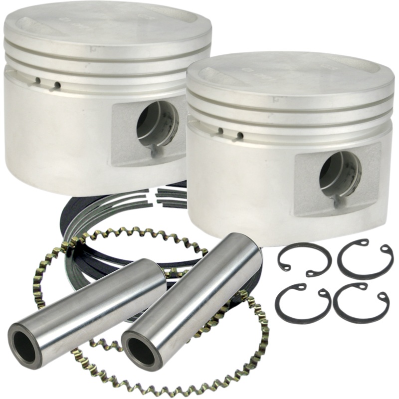 S&S CYCLE Piston Kit – for 80 Stock or S&S Heads – 3.5 – +.020 920-0027