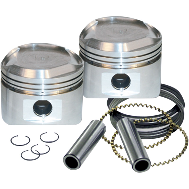 S&S CYCLE Piston Kit – for 89 Stroker Kits & Super Stock? Heads – 3.5 – Standard 92-2046
