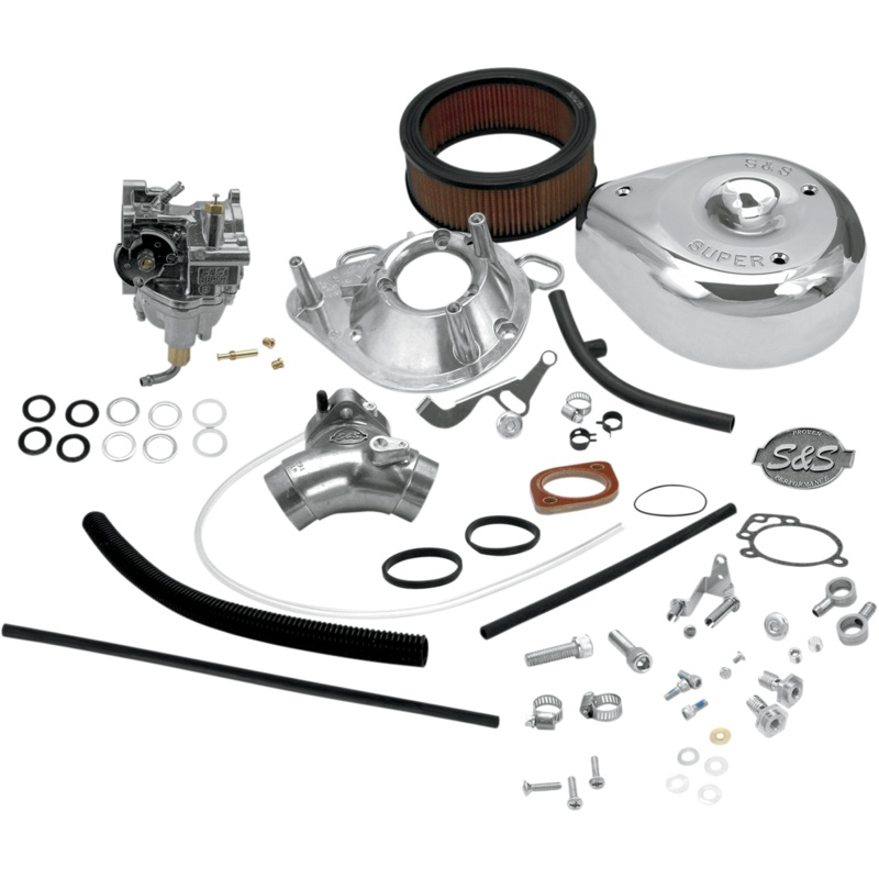 S&S CYCLE Super E Carburetor Kit – Evolution Big Twin 11-0419