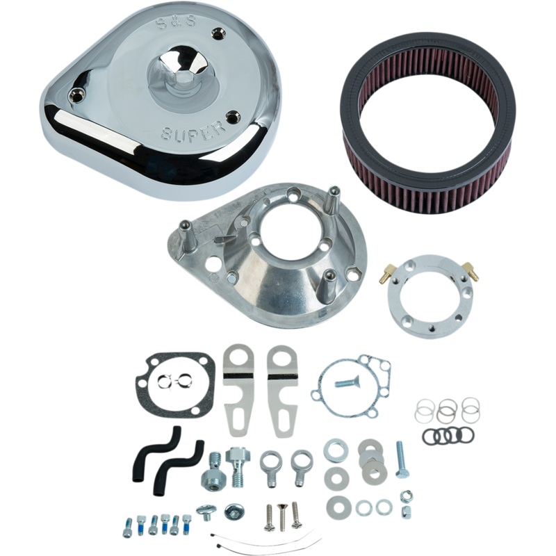 S&S CYCLE Teardrop Air Cleaner – Chrome 170-0306E