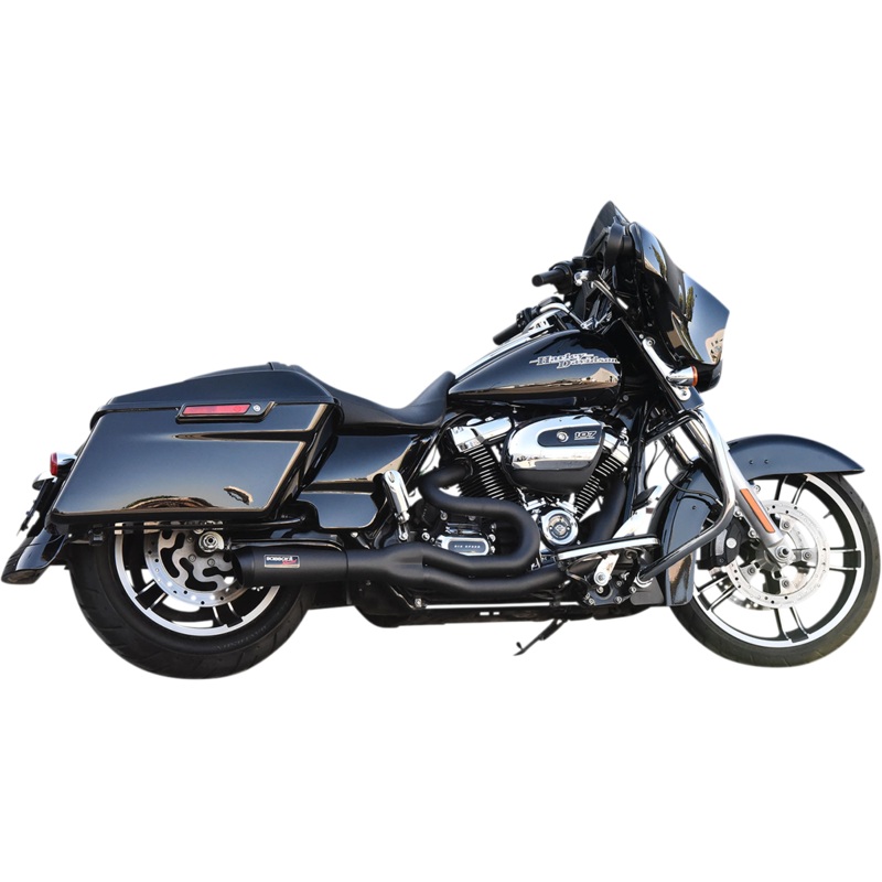 BASSANI XHAUST 2:1 Exhaust – Black 1F68B