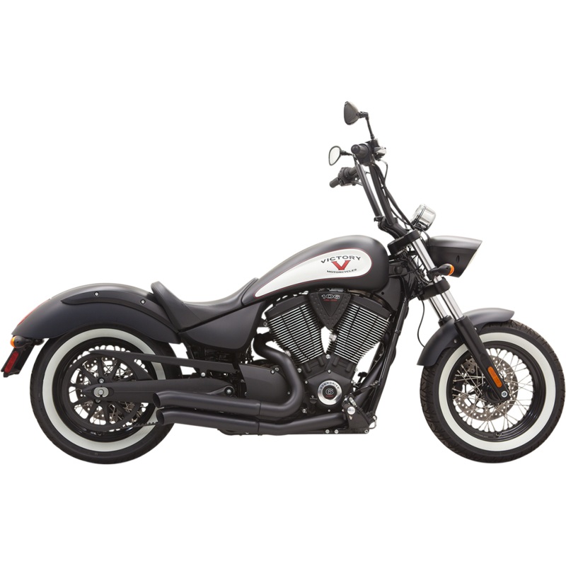 BASSANI XHAUST Pro-Street Exhaust – Black – Turnout 6V23DB