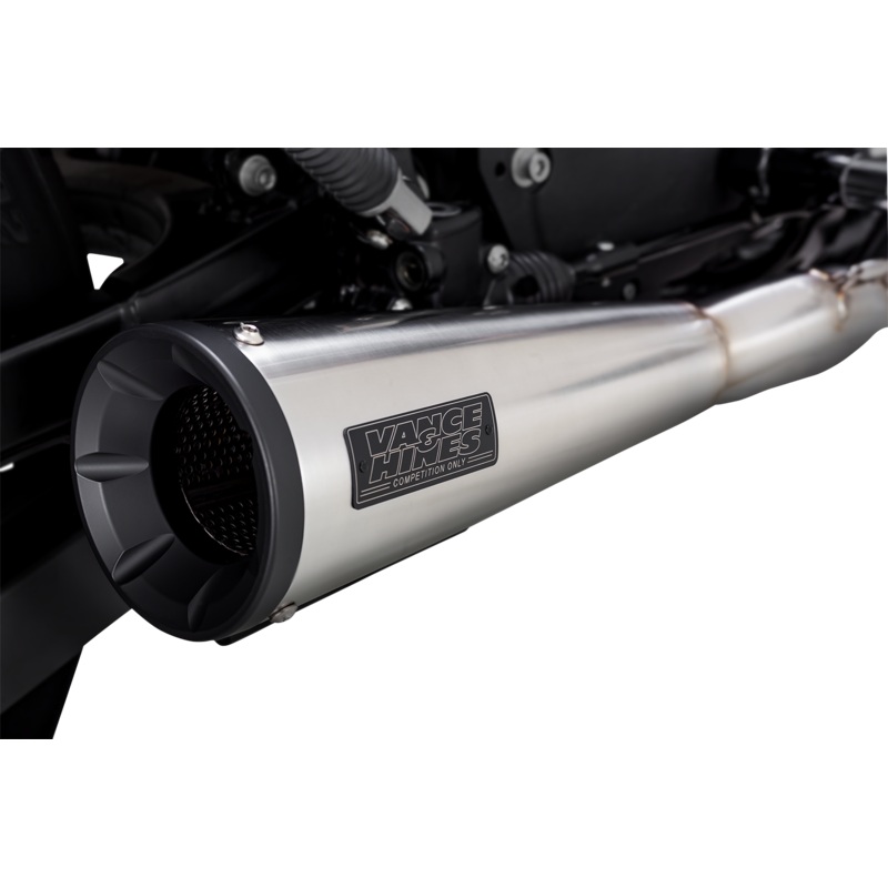 VANCE & HINES 2-into-1 Upsweep Exhaust System – Brushed – Stainless Steel 27327