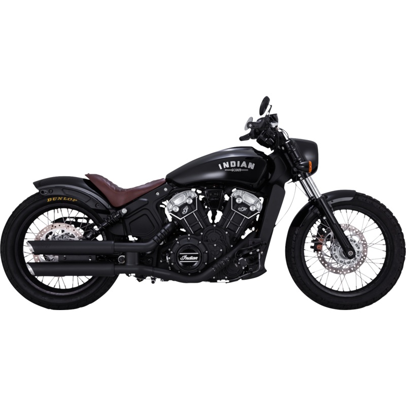 VANCE & HINES 3 Twin Slash Slip-On Mufflers – Black 48323