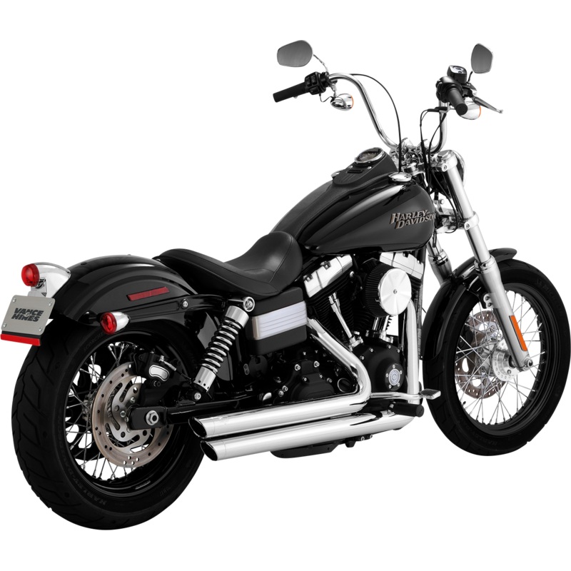 VANCE & HINES Big Shots Staggered Exhaust System – Chrome 17338