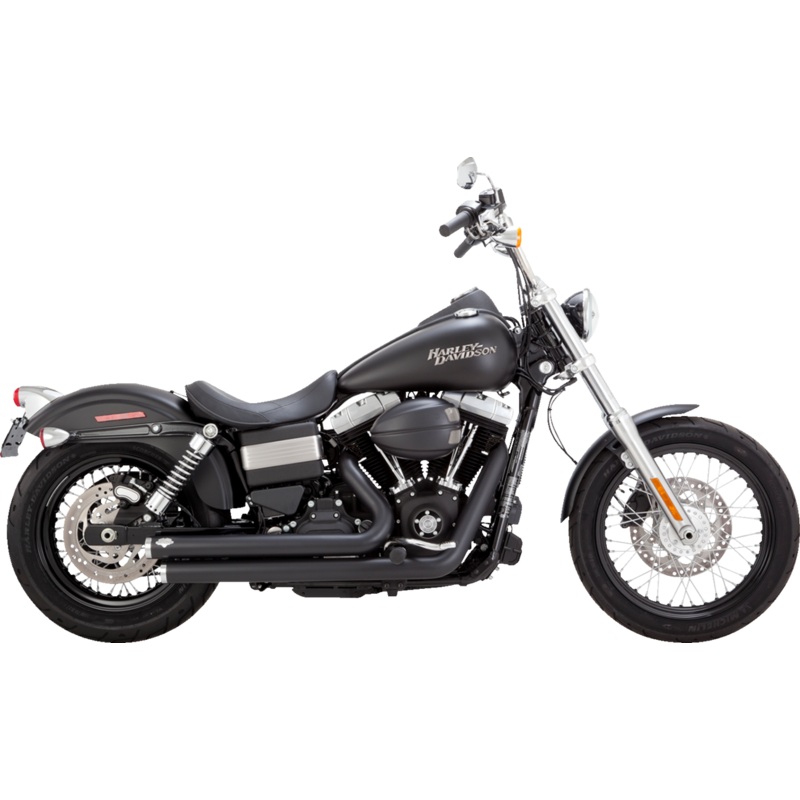 VANCE & HINES Big Shots Staggered Exhaust System – Matte Black 47958