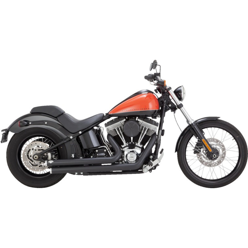 VANCE & HINES Big Shots Staggered Exhaust System – Matte Black 47959