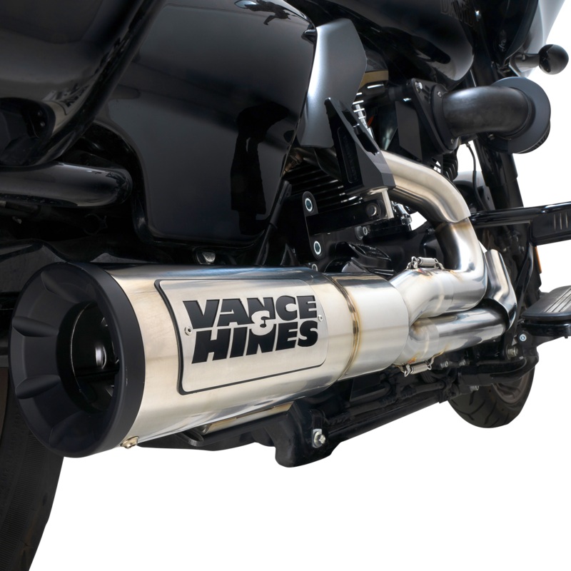VANCE & HINES Hi-Output RR Exhaust System – Matte Black 47321