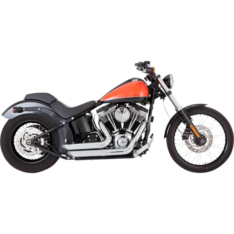 VANCE & HINES Shortshots Staggered Exhaust System – Chrome 17325