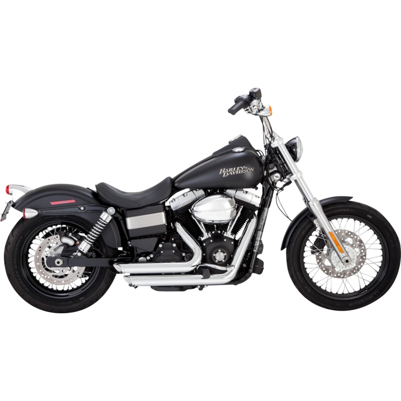 VANCE & HINES Shortshots Staggered Exhaust System – Chrome 17327
