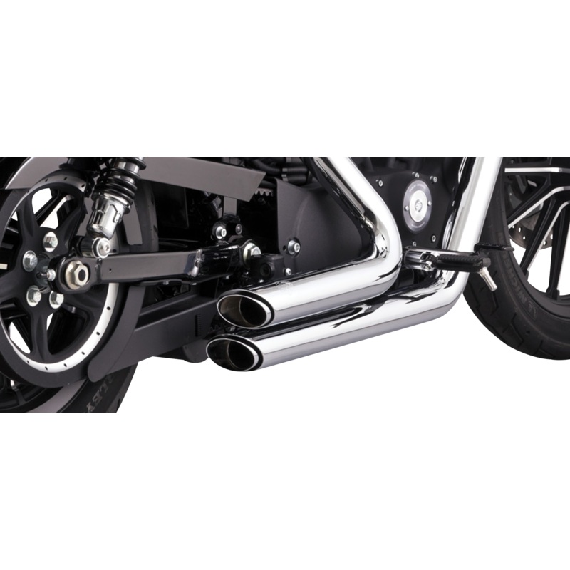 VANCE & HINES Shortshots Staggered Exhaust System – Chrome 17329