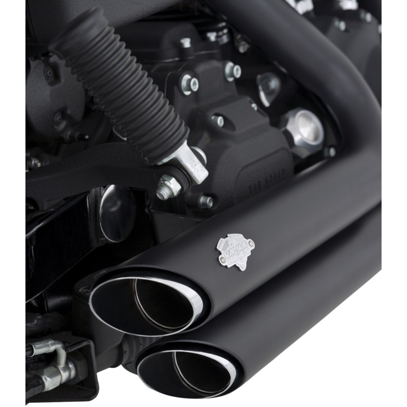VANCE & HINES Shortshots Staggered Exhaust System – Matte Black 47317