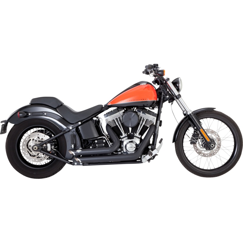 VANCE & HINES Shortshots Staggered Exhaust System – Matte Black 47325
