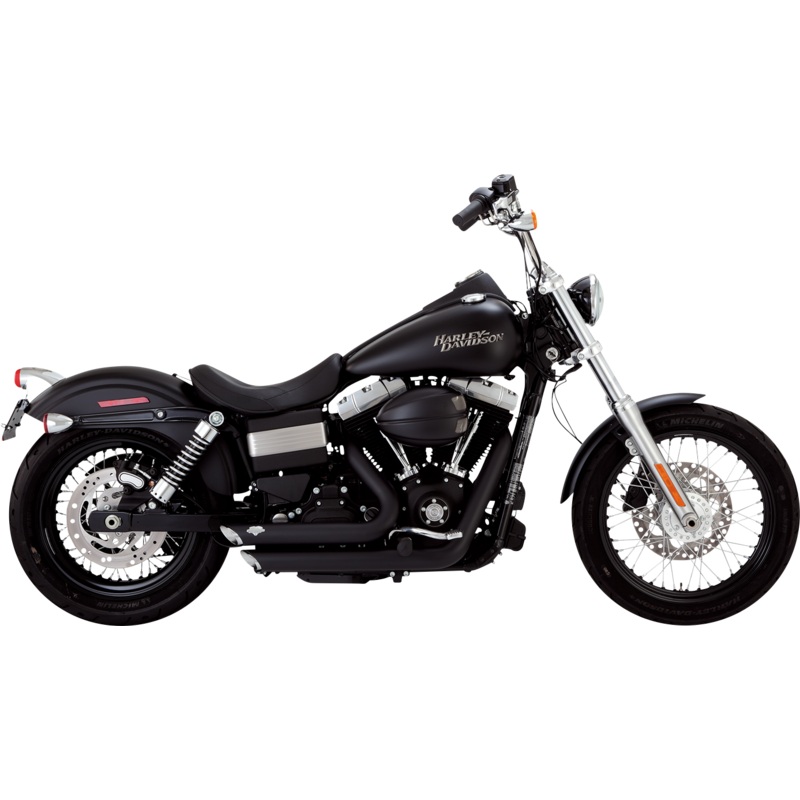 VANCE & HINES Shortshots Staggered Exhaust System – Matte Black 47327
