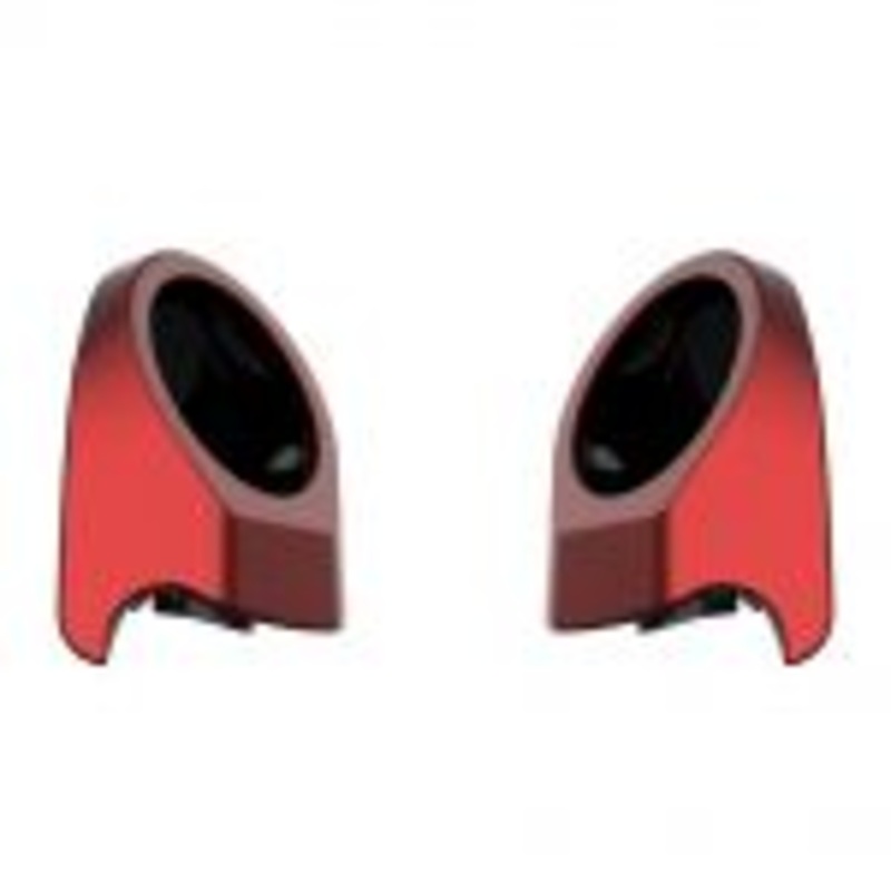 Advanblack Hard Candy Hot Rod Red Flake 6.5 Inch Speaker Pods for Advanblack & Harley King Tour Pak
