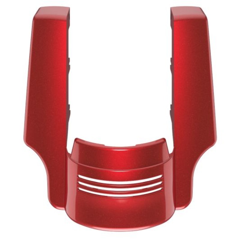 Advanblack STRETCHED REAR FENDER EXTENSION FOR ’09-’23 HARLEY DAVIDSON TOURING – Ember Red Sunglo – Dual Cutout