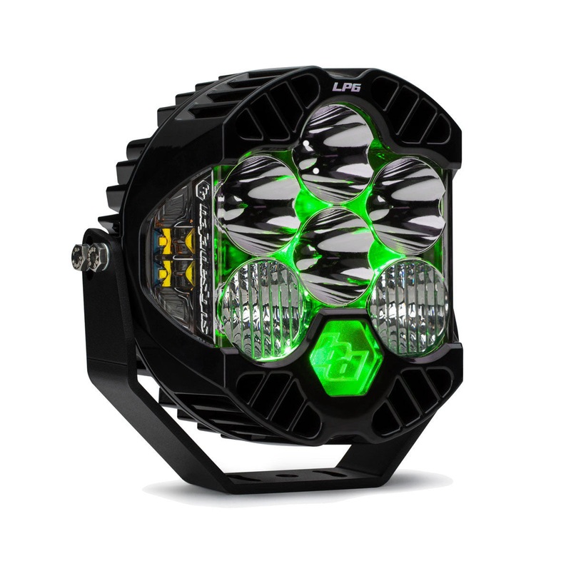 Baja Designs – LP6 Pro LED Auxiliary Light Pod – Universal – Green Backlight