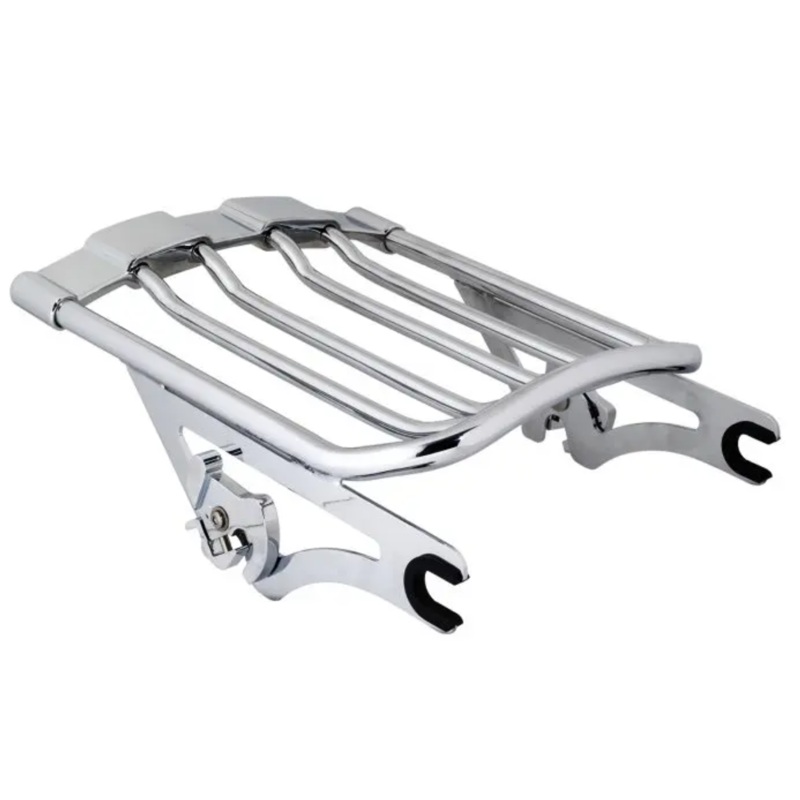 HogWorkz Chrome Air Glide Two Up Luggage Rack for Harley Touring ’09-’24
