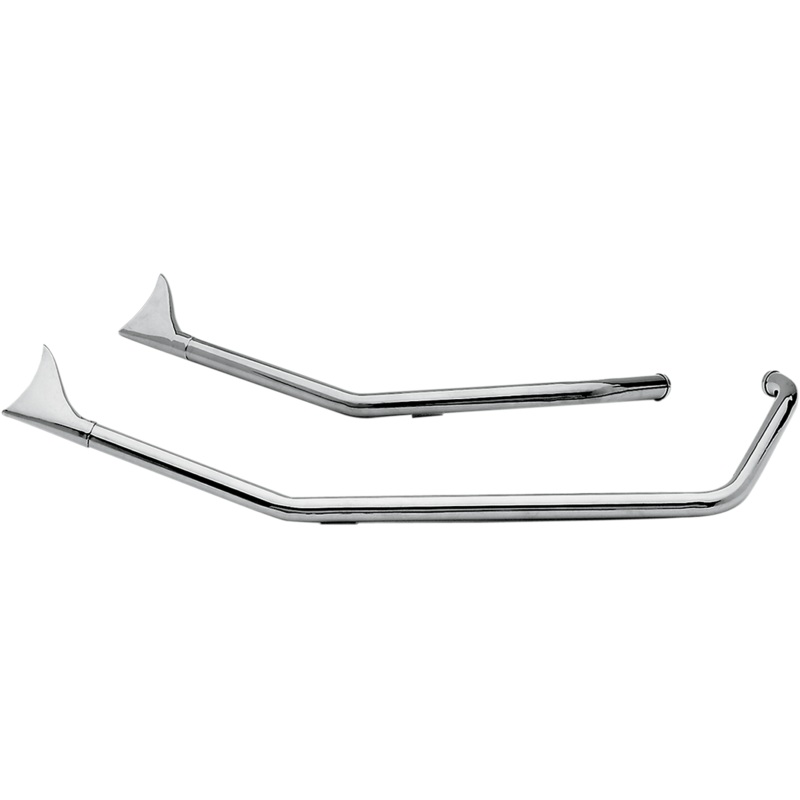 PAUGHCO 1-3/4 Upsweep Fishtail Drag Pipes DS716B2F