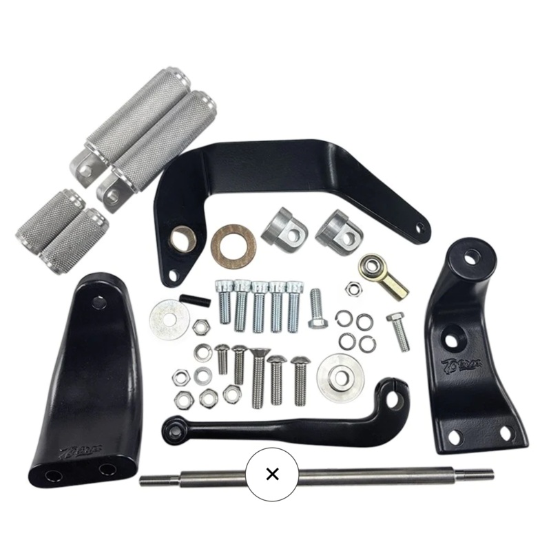 TC BROS. DYNA MID CONTROLS KIT FITS 1991-2017 with Pegs