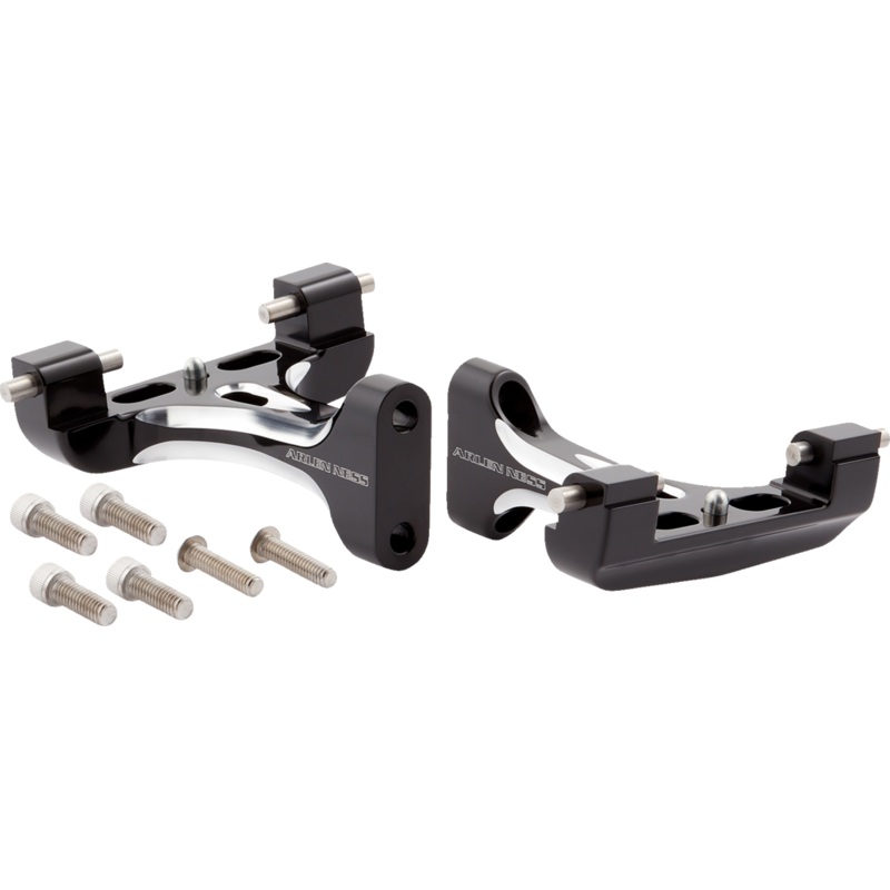 ARLEN NESS Forged Passenger Floorboard Mounts – Black 410-033